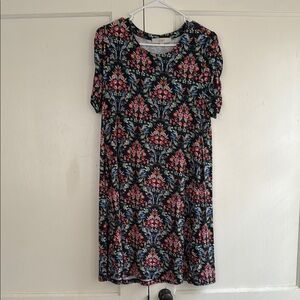 LOFT Floral T-Shirt Dress